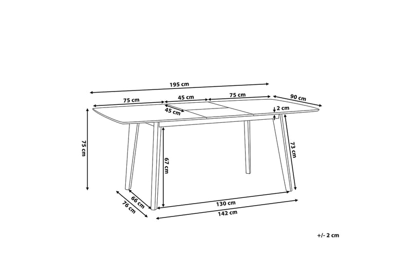 SANFORD Matbord 195 cm - Bord - Matbord & köksbord