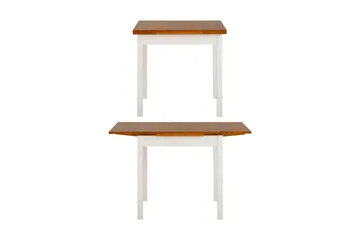 Scapa Förlängningsbart Matbord 80-120 cm - Vit/Brun - Möbler - Matplats - Matbord & köksbord