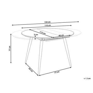 Matbord Seniac 150 cm - Brun - Möbler - Matplats - Matbord & köksbord