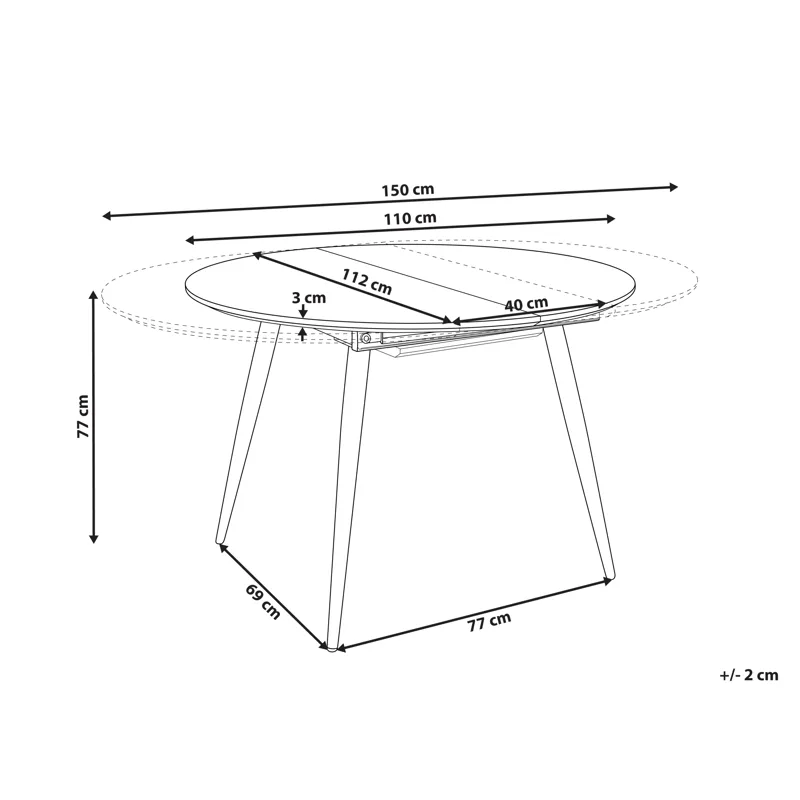 Matbord Seniac 150 cm - Brun - Möbler - Matplats - Matbord & köksbord