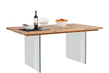 SEPPO Matbord 180 Glas Akacia Beige - Möbler - Matplats - Matbord & köksbord