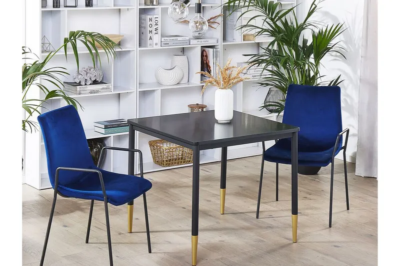 Shalford Matbord 80 cm - Svart/Guld - Möbler - Matplats - Matbord & köksbord