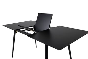 Silar Matbord 120 cm Förlängningsbart - Svart - Möbler - Matplats - Matbord & köksbord