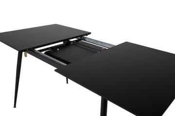 Silar Matbord 120 cm Förlängningsbart - Svart - Möbler - Matplats - Matbord & köksbord