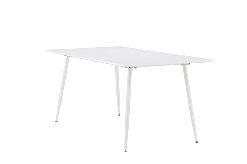 Silar Rektangul ärt Matbord 180 cm med Metallutseende - Vit - Möbler - Matplats - Matbord & köksbord