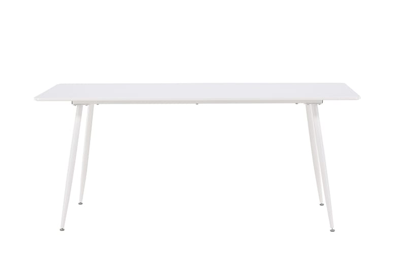 Silar Rektangulärt Matbord 180 cm med Metallutseende, Vit