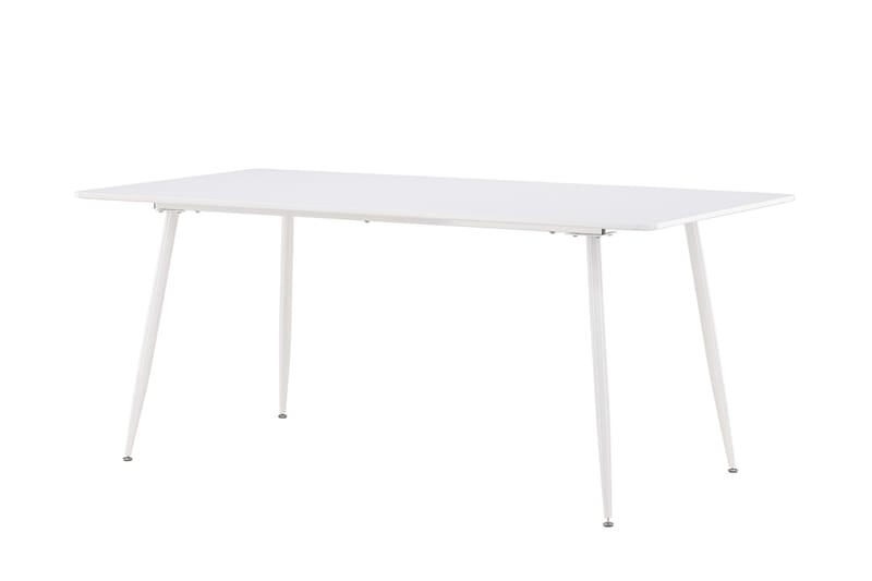 Silar Rektangulärt Matbord 180 cm med Metallutseende - Vit - Möbler - Matplats - Matbord & köksbord