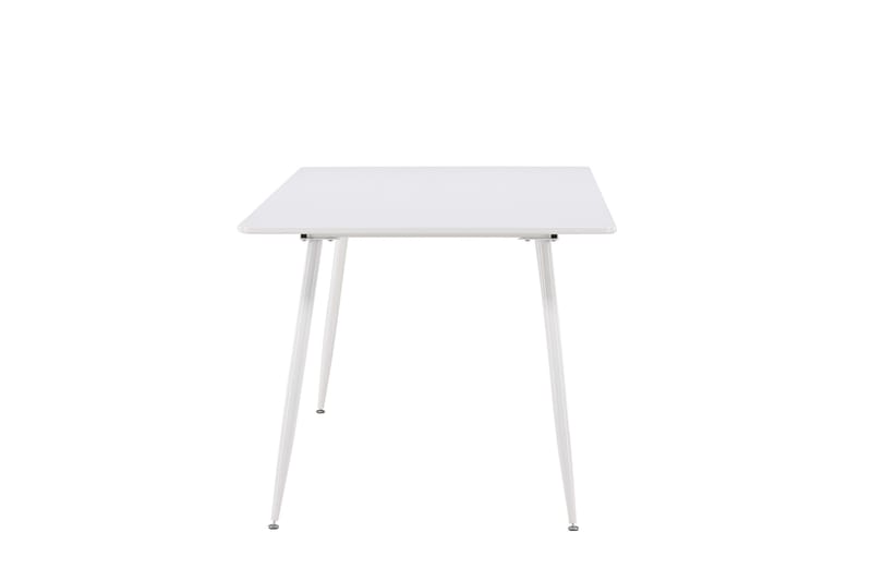 Silar Rektangulärt Matbord 180 cm med Metallutseende - Vit - Möbler - Matplats - Matbord & köksbord