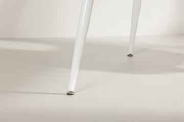 Silar Rektangulärt Matbord 180 cm med Metallutseende - Vit - Möbler - Matplats - Matbord & köksbord