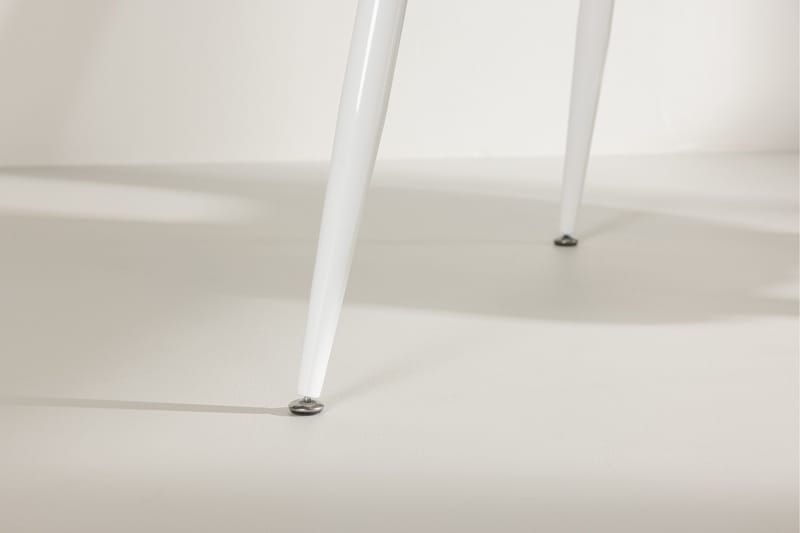Silar Rektangulärt Matbord 180 cm med Metallutseende - Vit - Möbler - Matplats - Matbord & köksbord