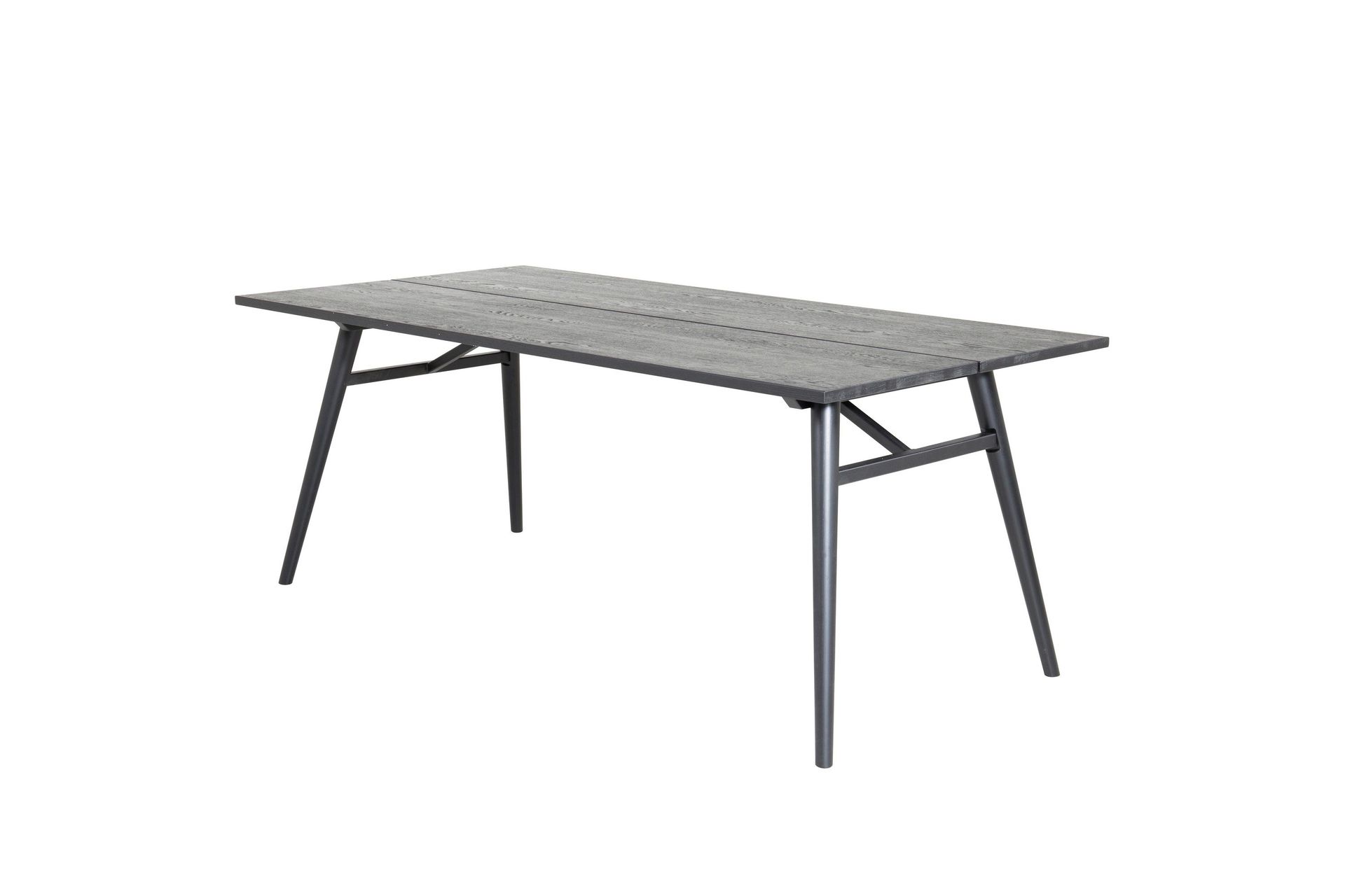 sleek matbord 195 cm förlängningsbart - svart
