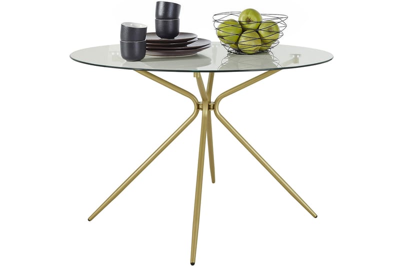 STOWING Matbord Runt 110 cm Mässing - Möbler - Matplats - Matbord & köksbord