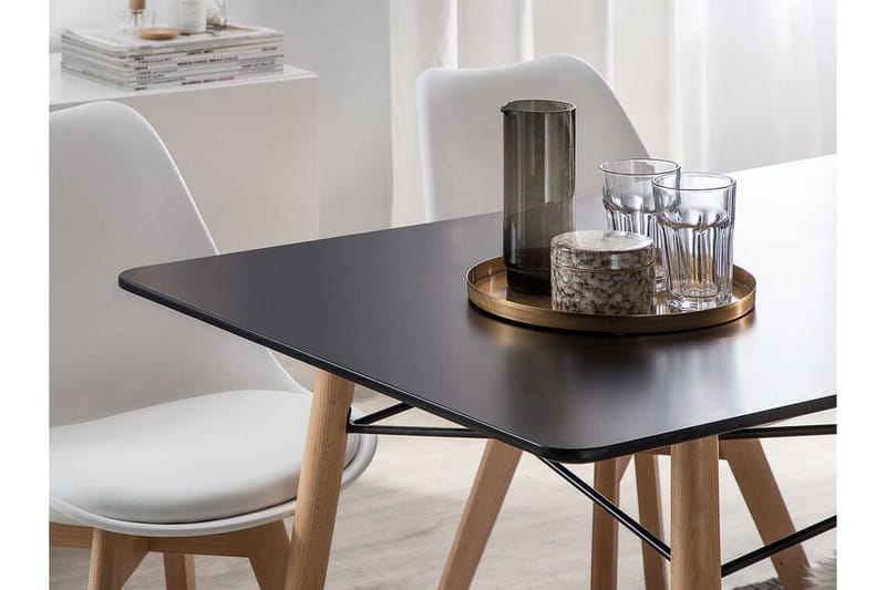 Stracke Rektangulärt Matbord 140 cm i Trä - Svart - Möbler - Matplats - Matbord & köksbord
