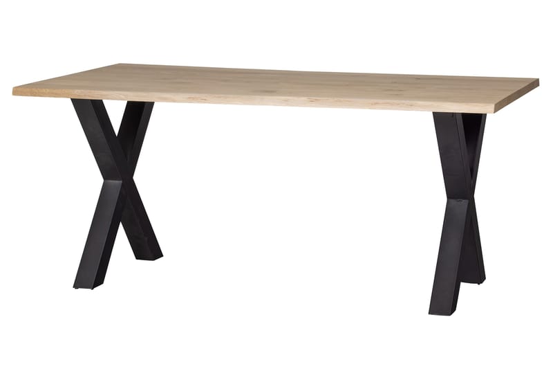 TABEA Matbord A-Formade Ben 160 cm Ek/Svart - Möbler - Matplats - Matbord & köksbord