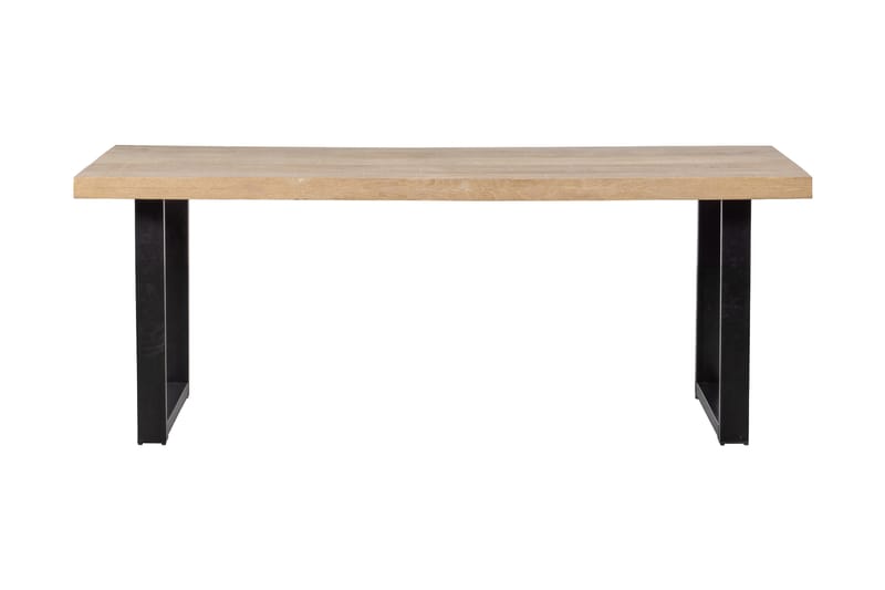 TABEA Matbord U-Formade Ben 180 cm Natur/Svart - Möbler - Matplats - Matbord & köksbord