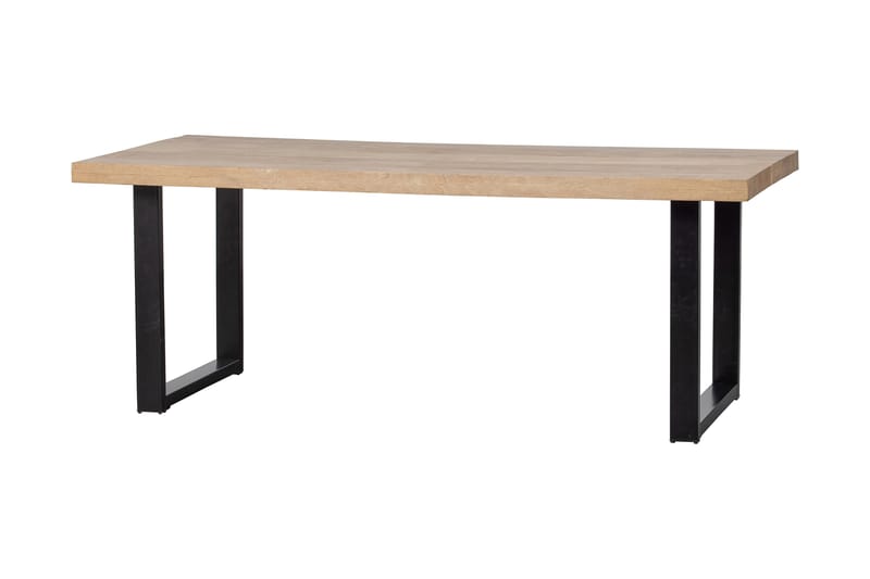 TABEA Matbord U-Formade Ben 180 cm Natur/Svart - Möbler - Matplats - Matbord & köksbord