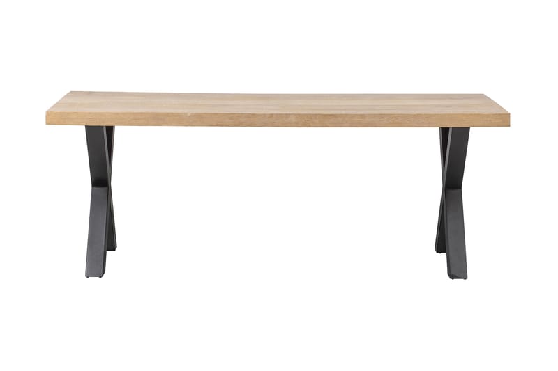 TABEA Matbord X-Formade Ben 180 cm Natur/Svart - Möbler - Matplats - Matbord & köksbord