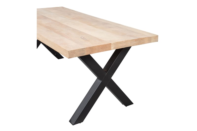TABEA Matbord X-Formade Ben 180 cm Natur/Svart - Möbler - Matplats - Matbord & köksbord
