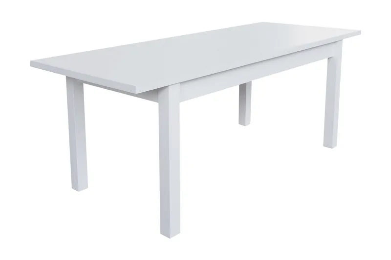 Tabell Förlängningsbart Matbord 160x80x78 cm - Vit - Möbler - Matplats - Matbord & köksbord