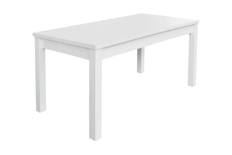 Tabell Förlängningsbart Matbord 160x80x78 cm - Vit - Möbler - Matplats - Matbord & köksbord