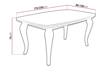 Tabell Förlängningsbart matbord 170 cm - Trä/Natur - Möbler - Matplats - Matbord & köksbord