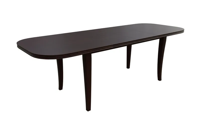 Tabell Utdragbart Rektangulärt Matbord 160 cm med Trä- och Valnötsutseende, Brun