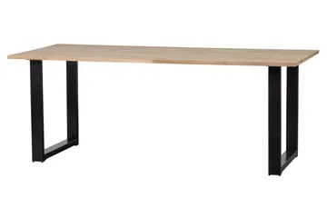 Tablo Matbord U-Formade Ben 200 cm - Ek/Svart - Möbler - Matplats - Matbord & köksbord