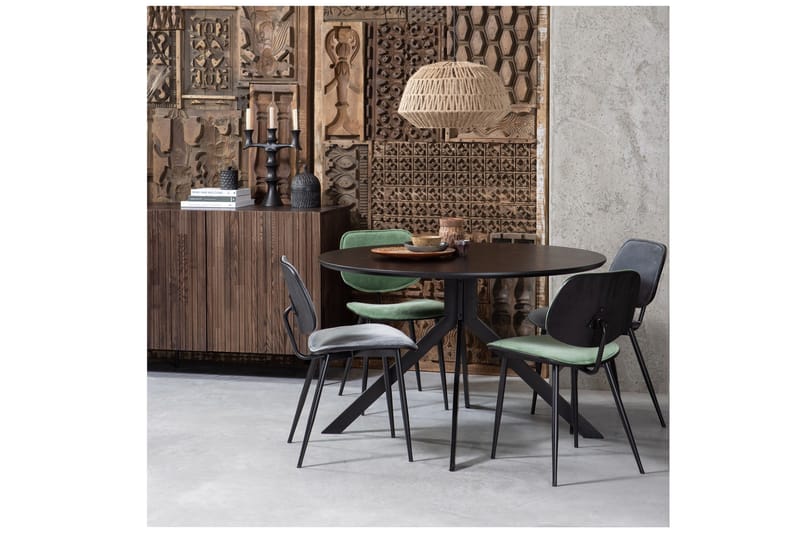 Tero Matbord 120 cm Runt - Svart - Möbler - Matplats - Matbord & köksbord