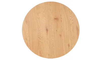 Thaleia Matbord 100 cm Runt - Ek/Mattsvart - Möbler - Matplats - Matbord & köksbord