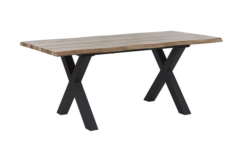 TRAXLER Matbord 180 cm Hopfällbart Ljus Trä/Svart - Möbler - Matplats - Matbord & köksbord
