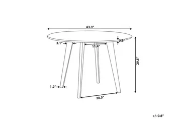 Trayson Matbord 110 cm - Grå - Möbler - Matplats - Matbord & köksbord