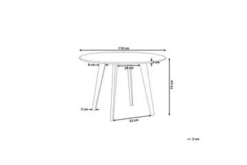 Trayson Matbord 110 cm - Grå - Möbler - Matplats - Matbord & köksbord