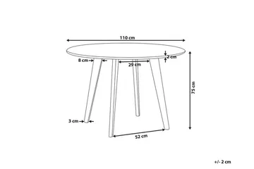 Trayson Matbord 110 cm - Grå - Möbler - Matplats - Matbord & köksbord
