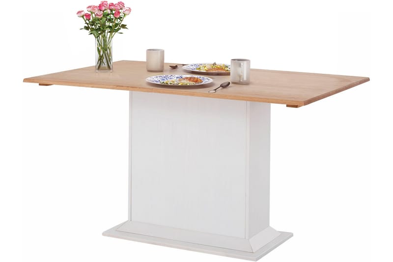 TRICE Matbord 105 Vit/Brun