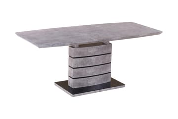 UCERO Förlängningsbart Matbord 140 cm Glas/Grå