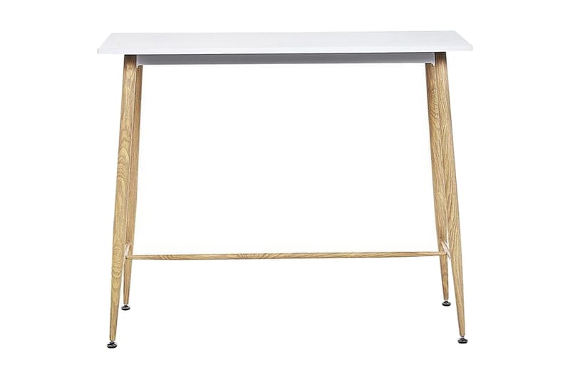 Vechas Matbord 90 cm, Vit/Ljust Trä