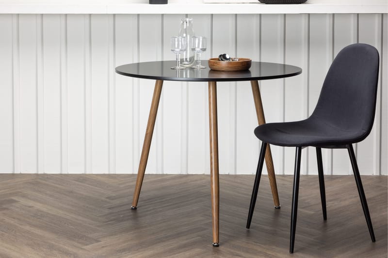 Matbord Venture Home Bennie Matbord 90 cm Black - Möbler - Matplats - Matbord & köksbord