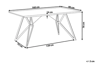 Verd Matbord 160x90 cm - Grå - Möbler - Matplats - Matbord & köksbord