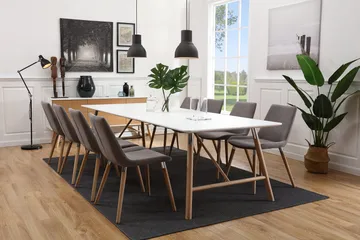 Waltham Förlängningsbart Matbord 180 cm - Vit/Ek - Möbler - Matplats - Matbord & köksbord