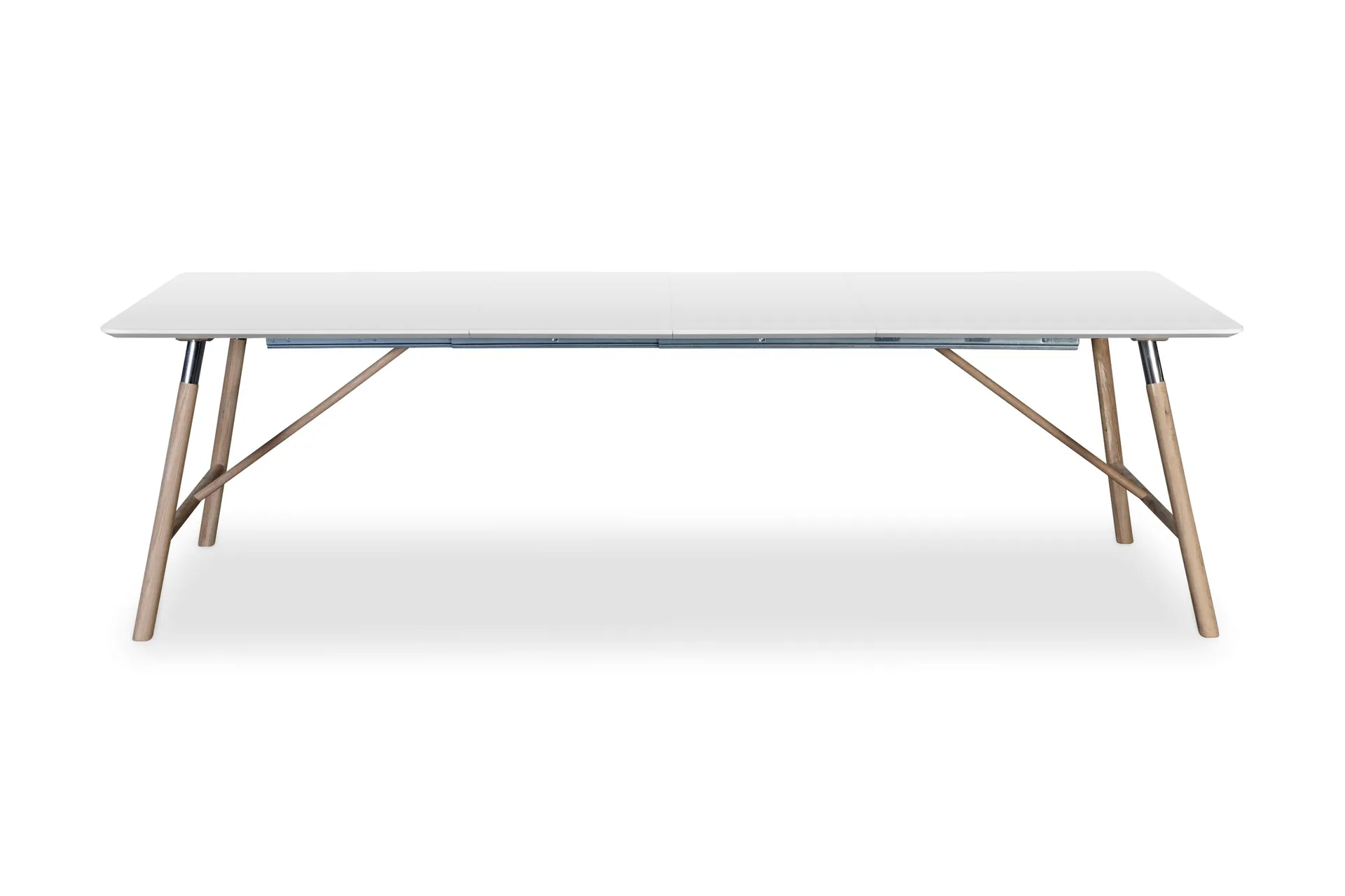 Waltham F&ouml;rl&auml;ngningsbart Matbord 180 cm - Vit/Ek