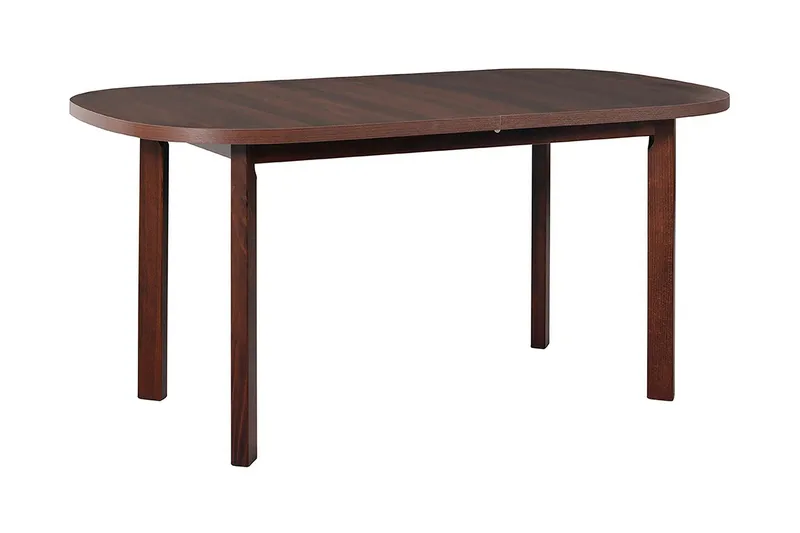 Warnock Utdragbart Ovalt Matbord 160 cm med Tr ä- och Valnötsutseende, Brun