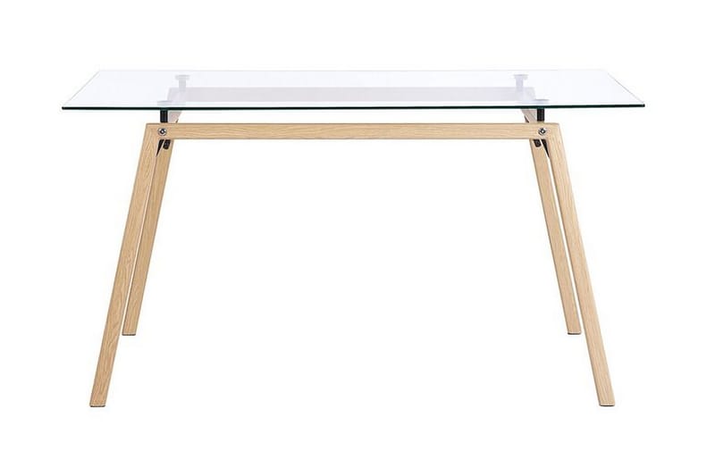 WEDERO Matbord 140 cm Transparent/Ljust Trä - Möbler - Matplats - Matbord & köksbord
