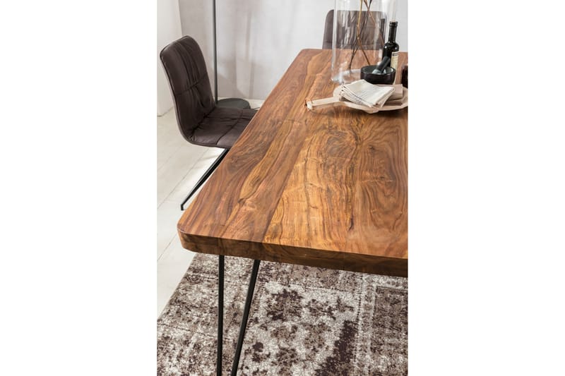 WIKERT Matbord 120 cm Brun - Möbler - Matplats - Matbord & köksbord