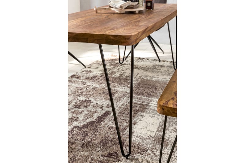 WIKERT Matbord 120 cm Brun - Möbler - Matplats - Matbord & köksbord