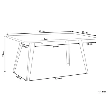 Matbord Witney 160 cm - Brun - Möbler - Matplats - Matbord & köksbord