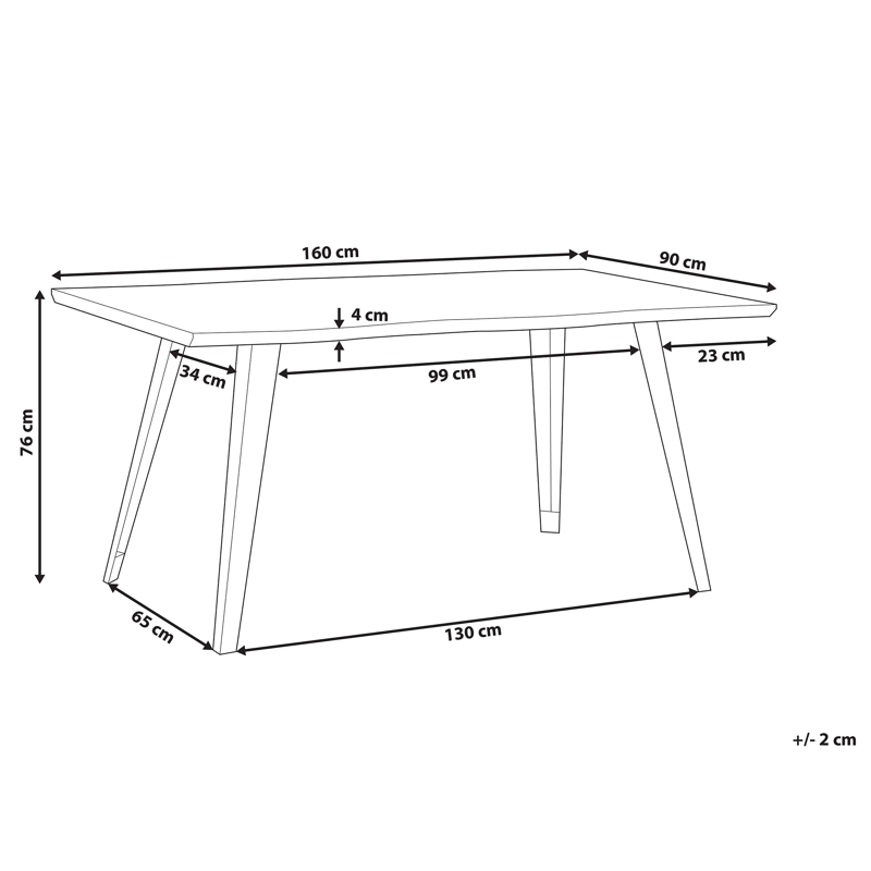 Matbord Witney 160 cm - Brun - Möbler - Matplats - Matbord & köksbord