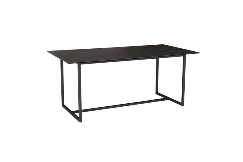 Matbord Wohnling Keramik Klassisk Medar Bas Metallram Svart, marmor svart - Svart, marmor svart - Möbler - Matplats - Matbord & köksbord