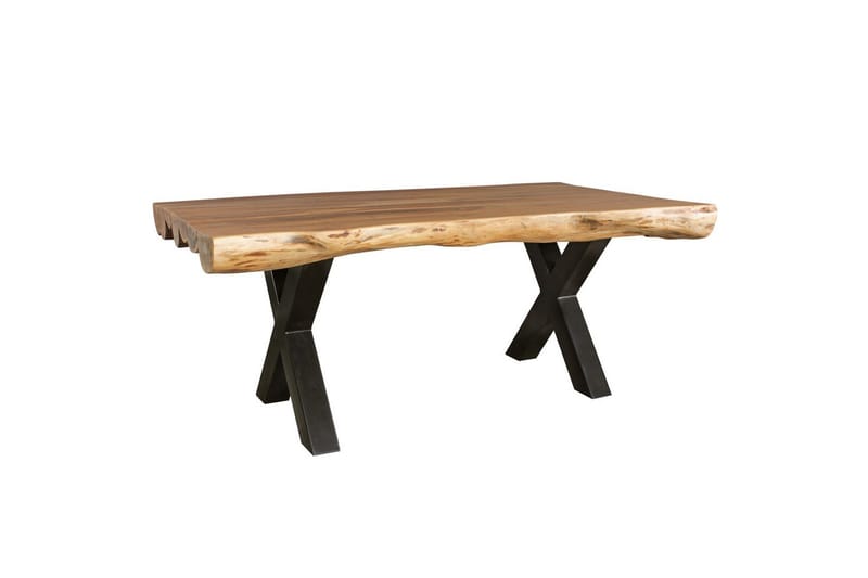 Matbord Wohnling Köksbord i massivt trä med trädstam, lantlig stil - Möbler - Matplats - Matbord & köksbord