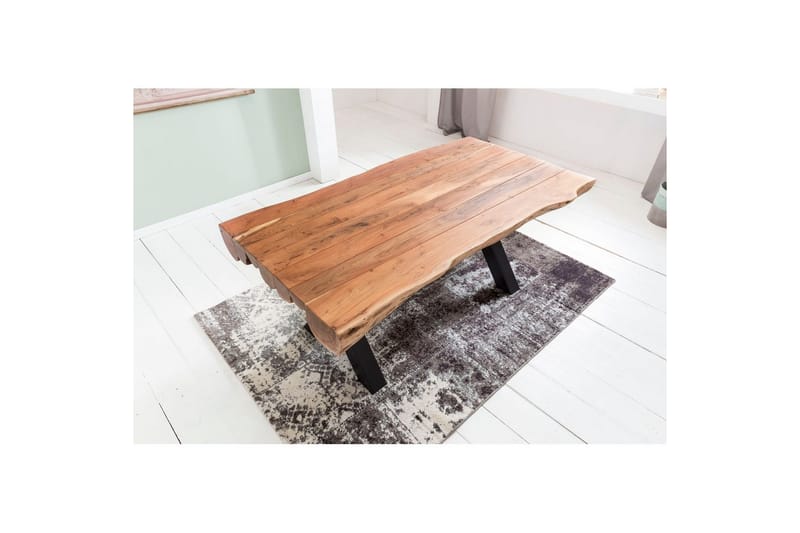 Matbord Wohnling Köksbord i massivt trä med trädstam, lantlig stil - Möbler - Matplats - Matbord & köksbord