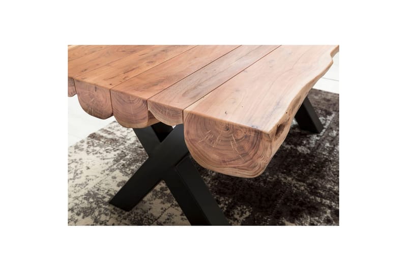Matbord Wohnling Köksbord i massivt trä med trädstam, lantlig stil - Möbler - Matplats - Matbord & köksbord